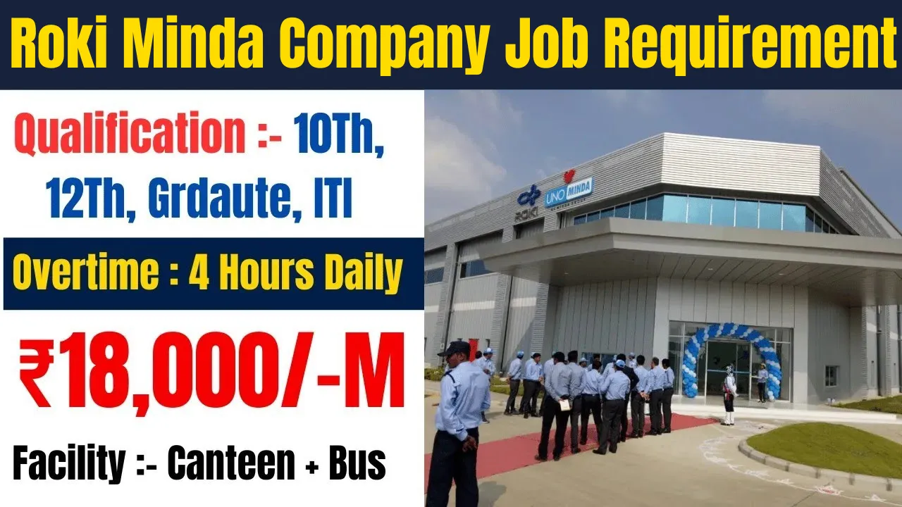 Roki Minda Job Vacancy in Bawal Haryana 2024 Fresher Job Vacancy