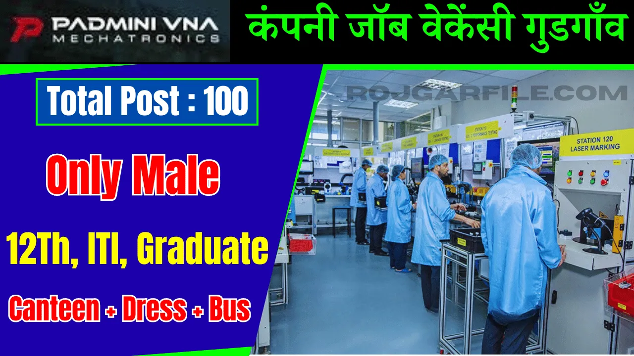 Padmini Company Job Vacancy in Gurgaon पद्मिनी कंपनी में 12th पास आईटीआई और ग्रेजुएट के लिए निकली भर्ती