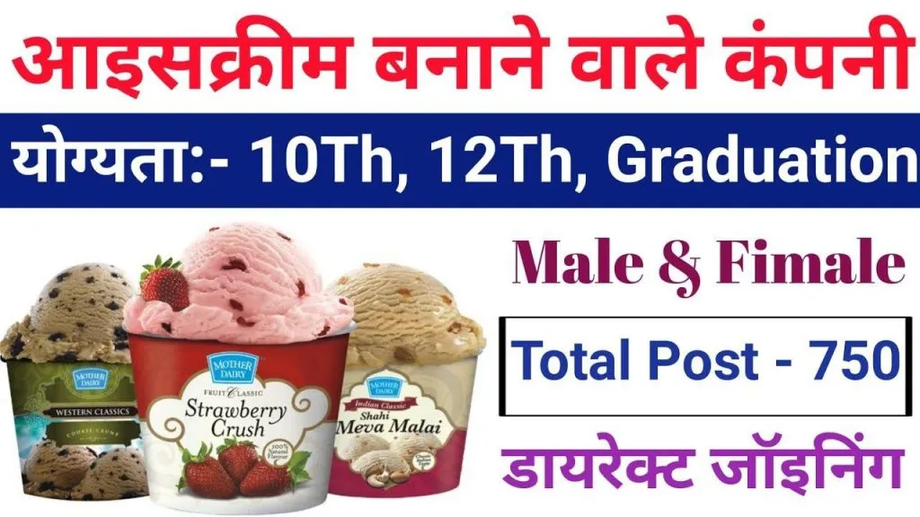 Ice Cream Company Job Vacancy in Gurgaon